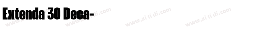 Extenda 30 Deca字体转换